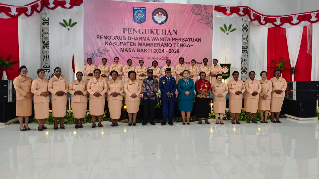 Pengurus DWP Kabupaten Mamteng Periode 2024-2029 Resmi Dikukuhkan